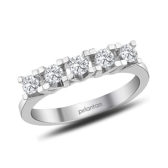 0.40 ct. Pırlanta Beştaş Alyans